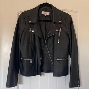 Textile Elizabeth and James Faux Leather Moto Jacket